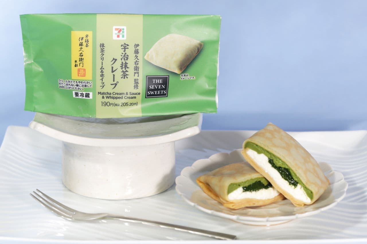 7-ELEVEN "Uji Green Tea Crepe" supervised by Ito Kyuemon