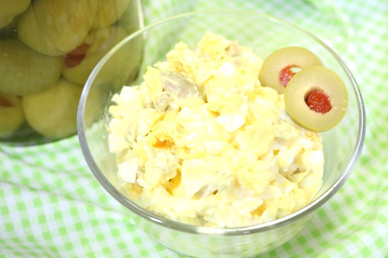 レシピ「オリーブ卵サラダ」