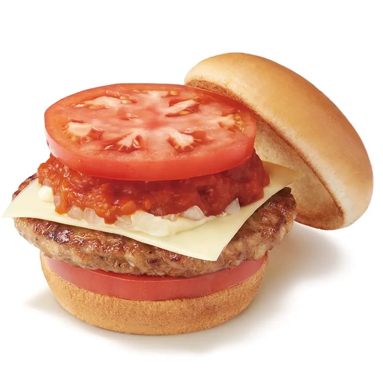 Mos Burger "Deluxe Mos Cheeseburger Double Tomato".