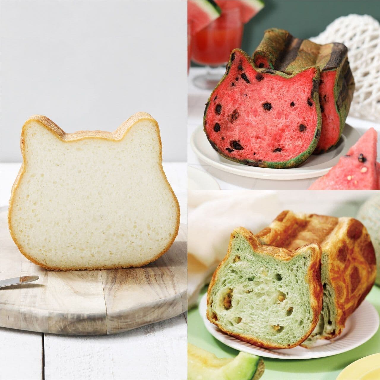 Online only: Nekoneko Bread (Watermelon & Melon) Large Set