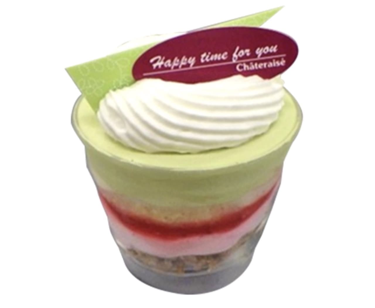 Chateraise "Berry and Pistachio Cups with Hokkaido Pure Fresh Cream