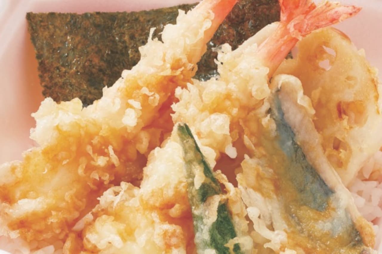 Half-price tempura bowl at Japanese restaurant "WASHOKI SATO 