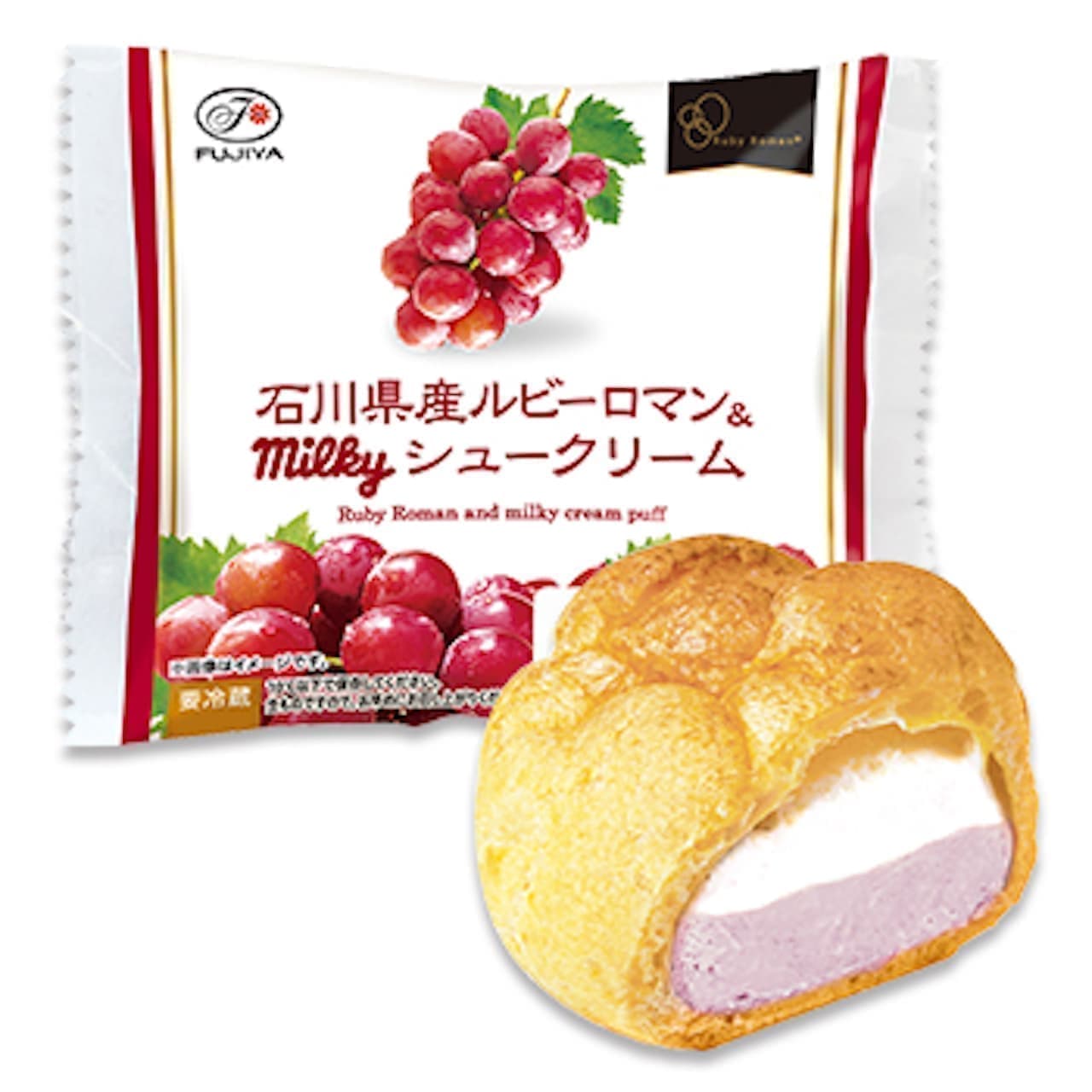 Fujiya "Ishikawa Ruby Roman & Milky Cream Puff".