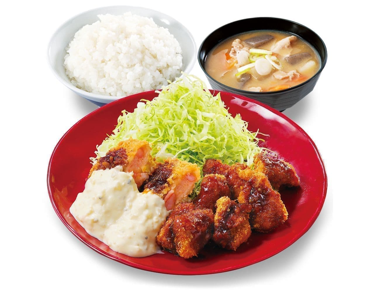 Katsuya "Shrimp Cutlet and Chicken Cutlet Combination Set Meal