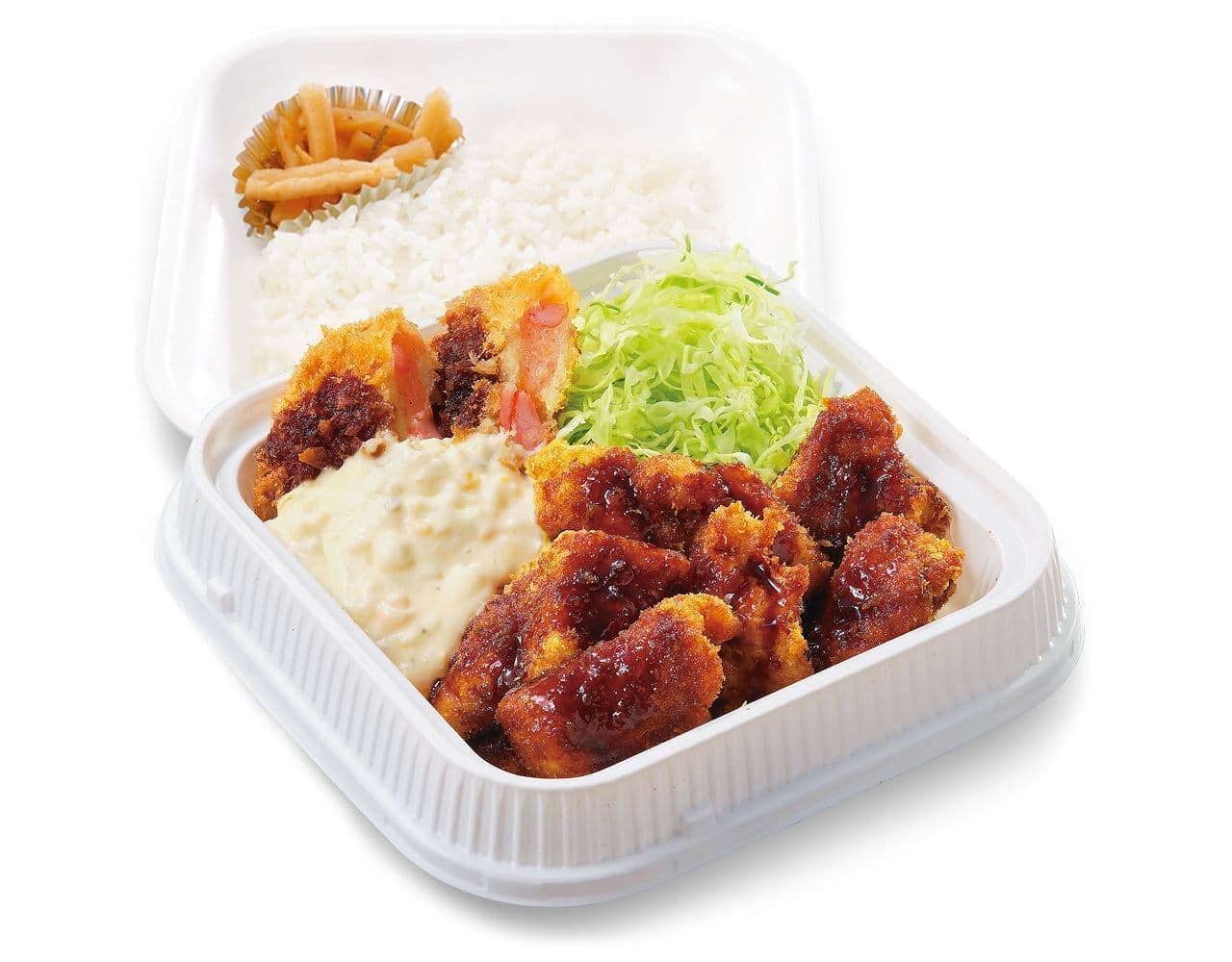 Katsuya "Shrimp Cutlet and Chicken Cutlet Combination Lunch Box" (Bento)