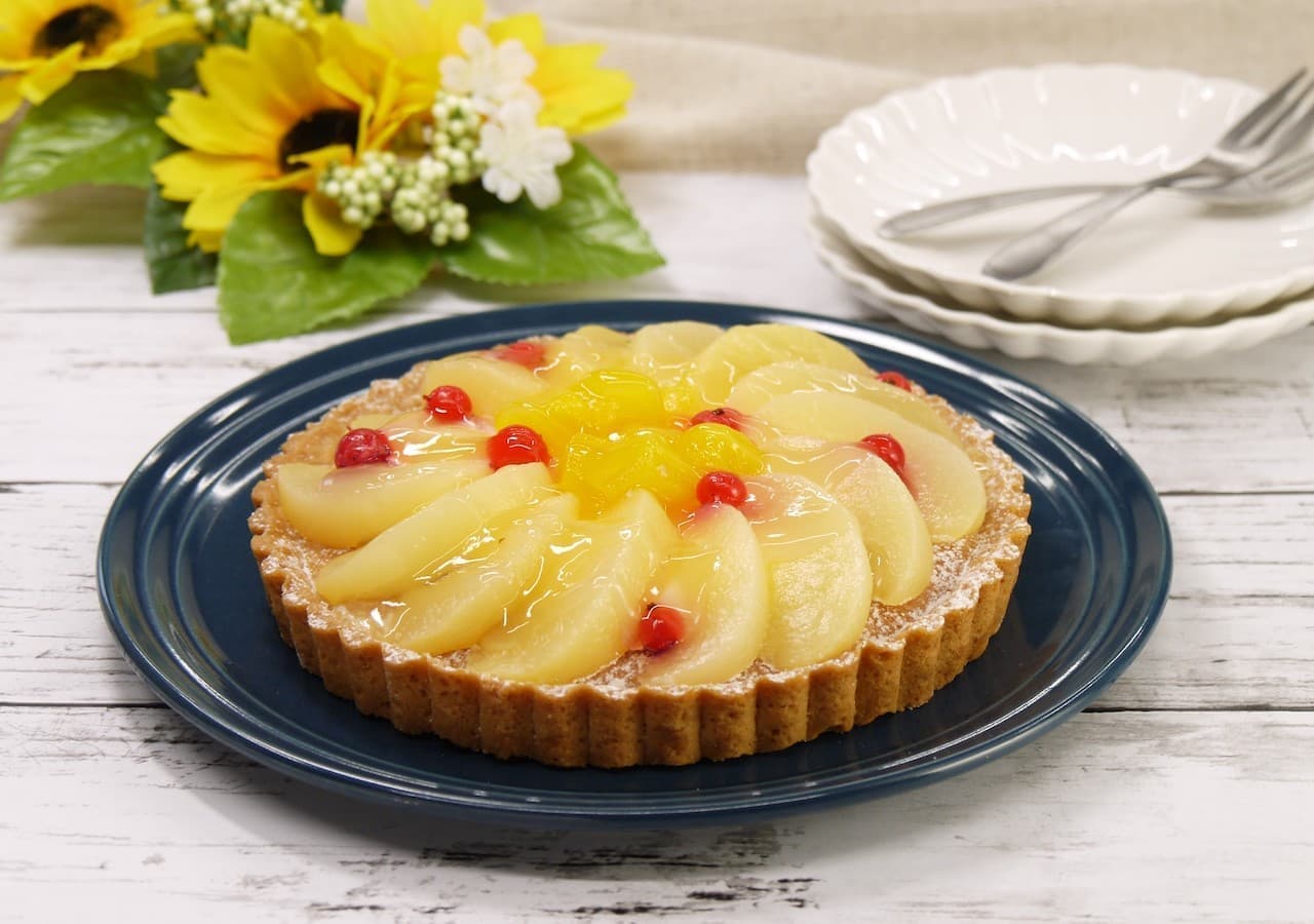 Select Sweets "Luxurious Japanese white peach pulp petal tart