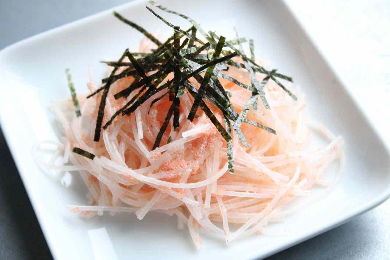 Harusame vermicelli with mentaiko mayo" recipe