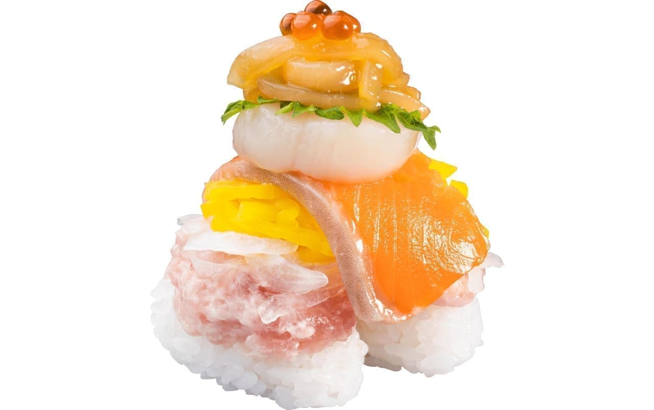 Kappa Sushi "Hokkaido Daiyozakari" (Hokkaido Big Fishing Platter)