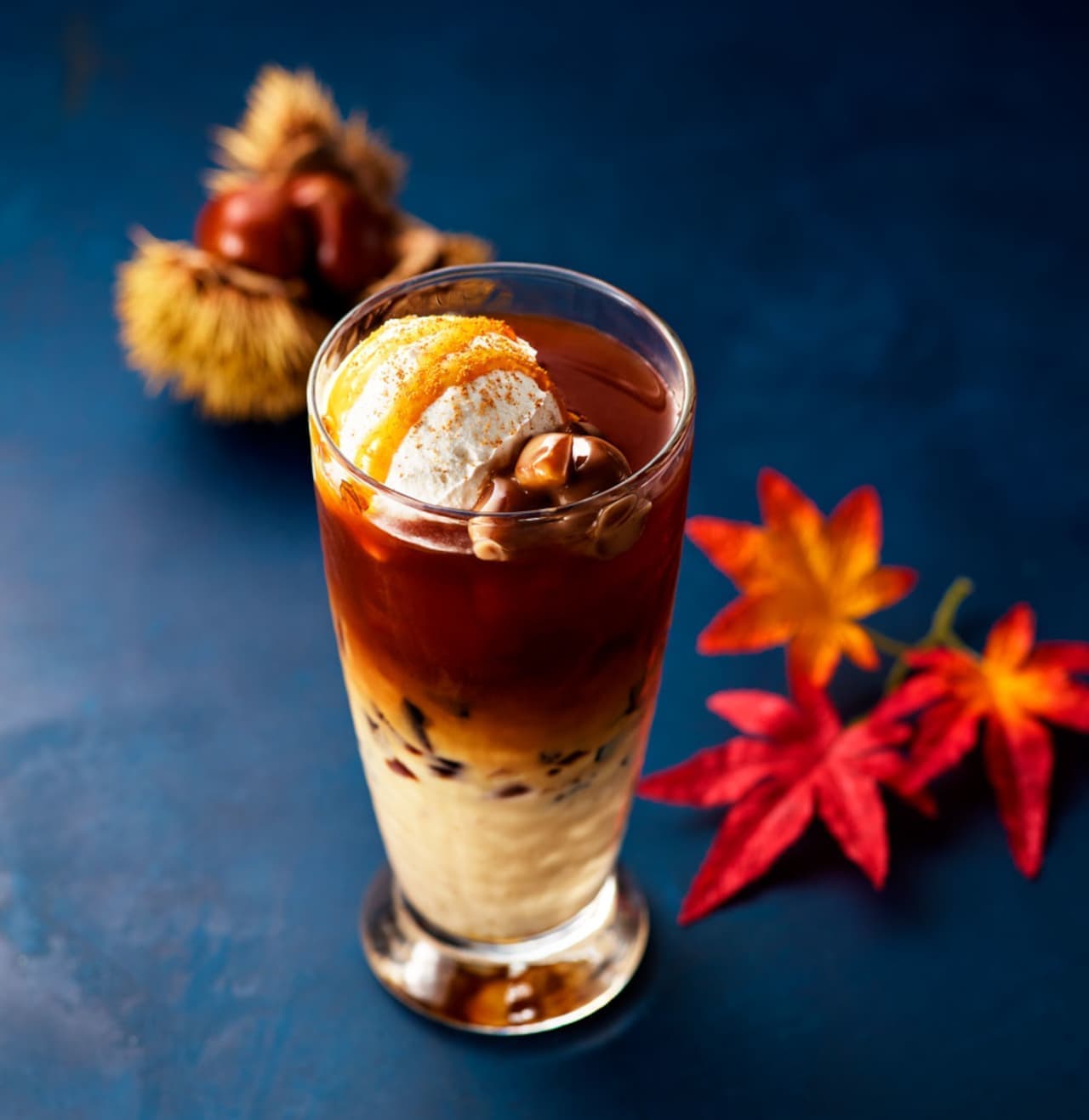 Coffee House "Milk Coffee with Kuromitsu and Kinako - with Marron Sauce and Coffee Jelly