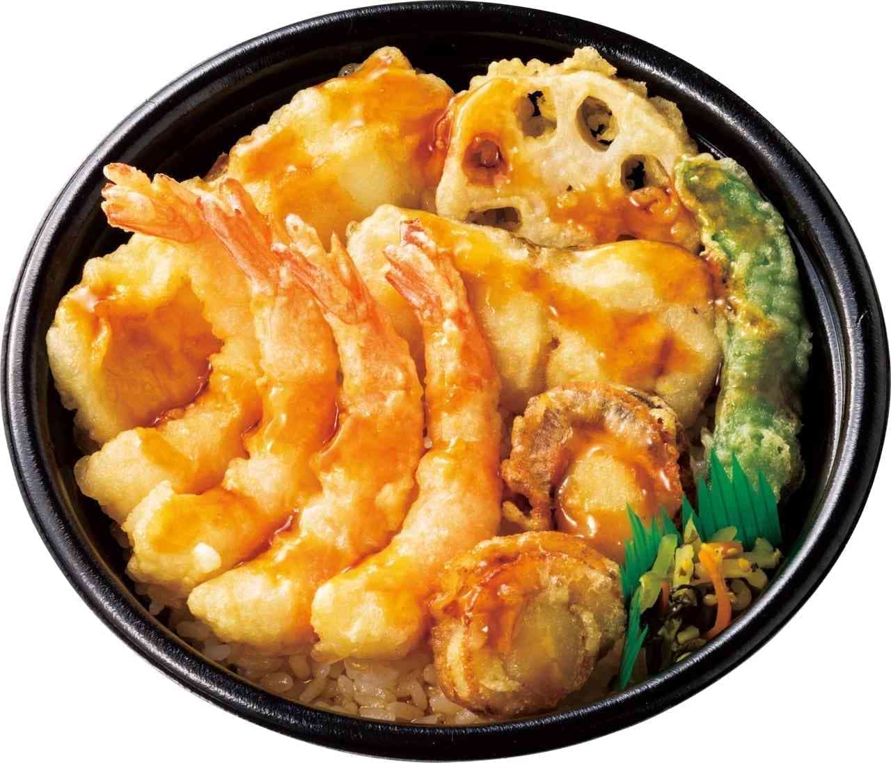 Hotto Motto "Kaisen Tendon" (top bowl of rice topped with seafood)
