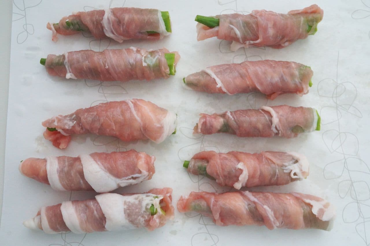 Okra Wrapped with Pork" Easy Recipe