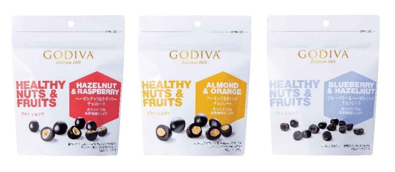 Godiva "Healthy Nuts & Fruits Petit Chocolat".