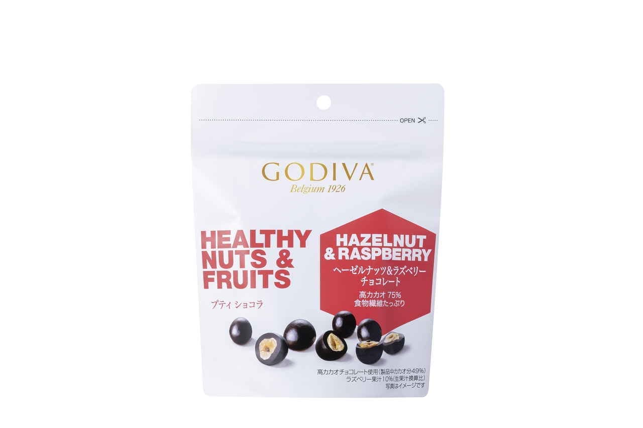 Godiva "Healthy Nuts & Fruits Petit Chocolat".
