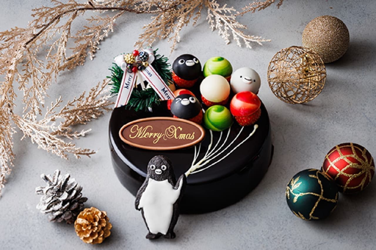 Hotel Metropolitan "Suica no Penguin Balloon Cake" and "Suica no Penguin Christmas Tree Cake