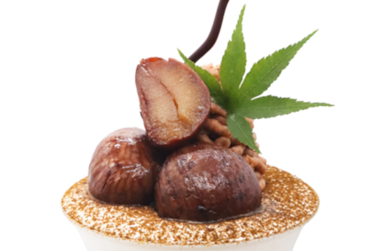Sembikiya Sohonten "Parfait with Japanese astringent chestnuts