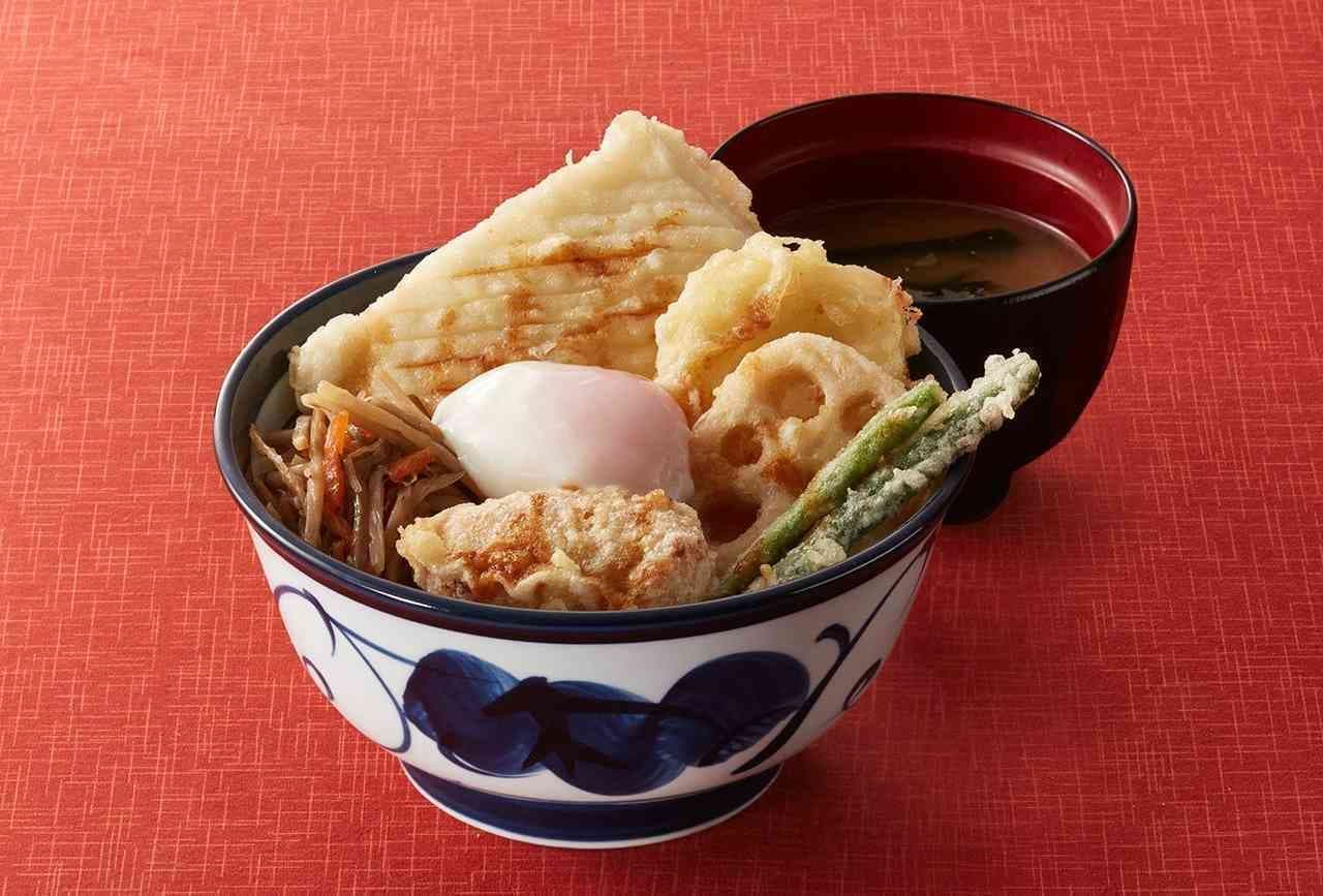 Tendon Tenya "Tsukimi Tendon" (moon-viewing tempura bowl)