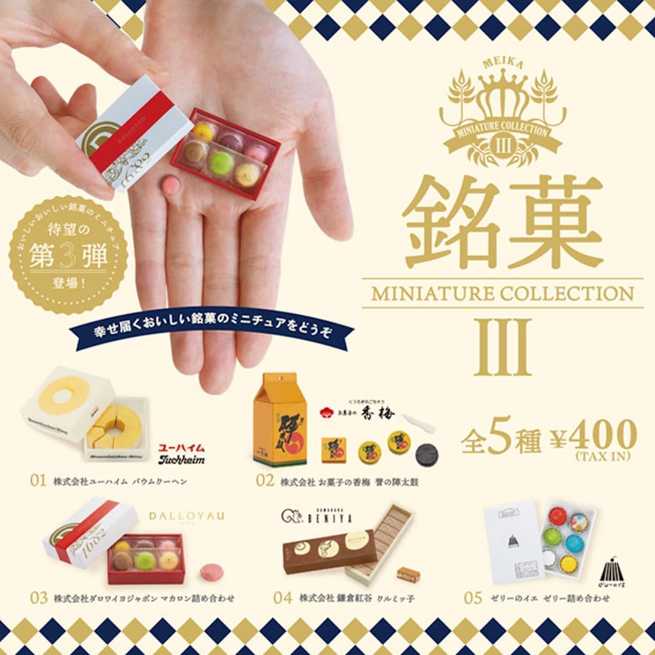 Famous Confectionery Miniature Collection Vol. 3" from Ken Elephant