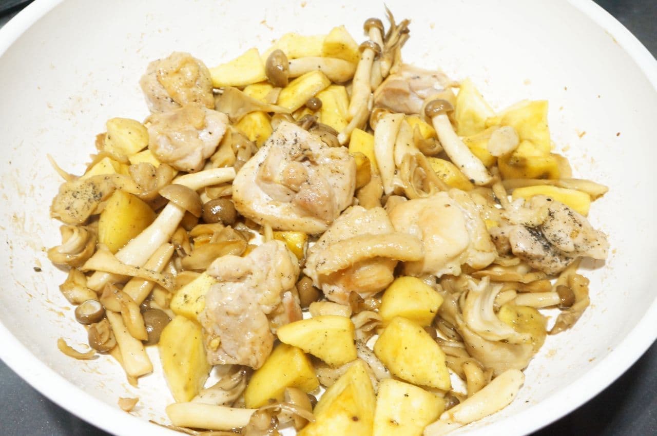 Easy recipe for "Teriyaki Chicken Sweet Potato Mushroom Teriyaki