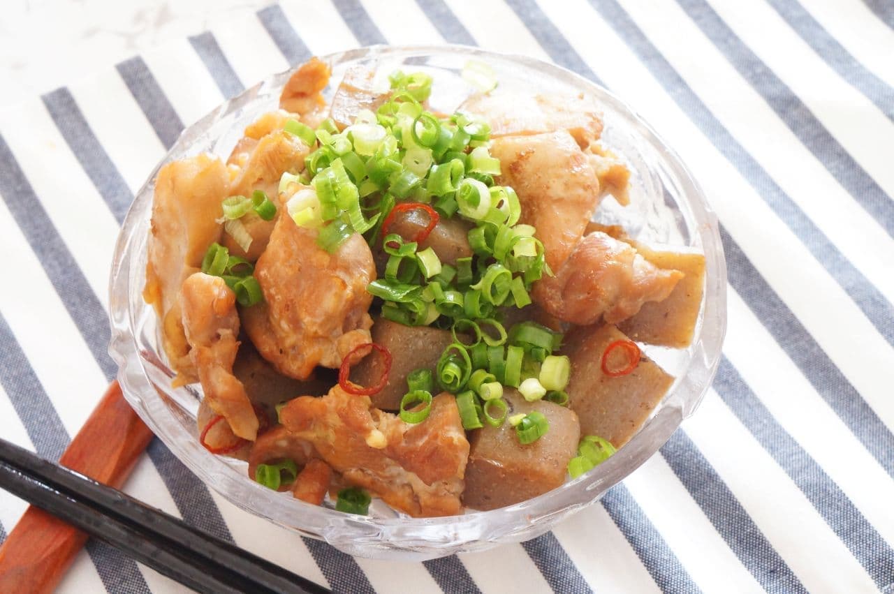 Recipe for "Chicken with konnyaku