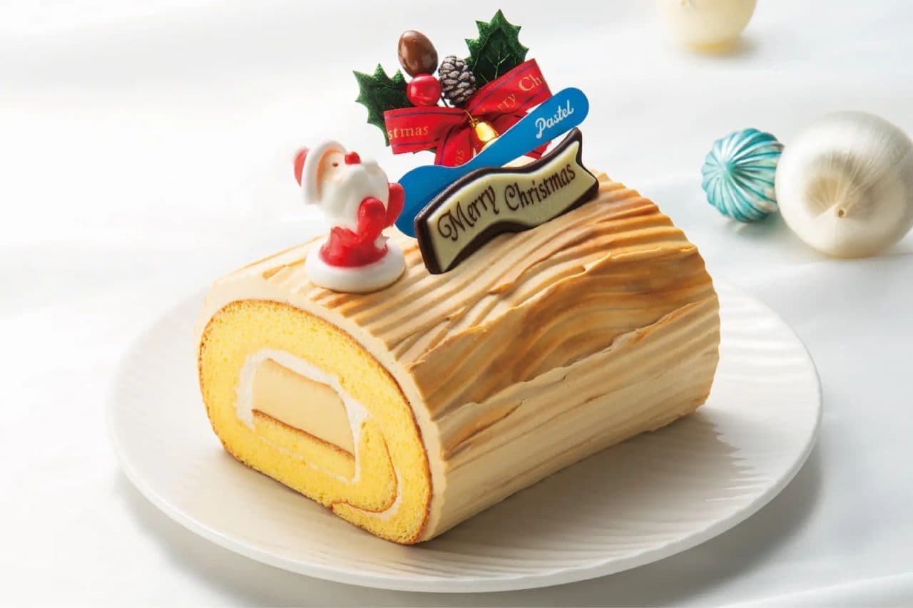 「パステルプリンのブッシュ・ド・ノエル」イオン限定クリスマスケーキ