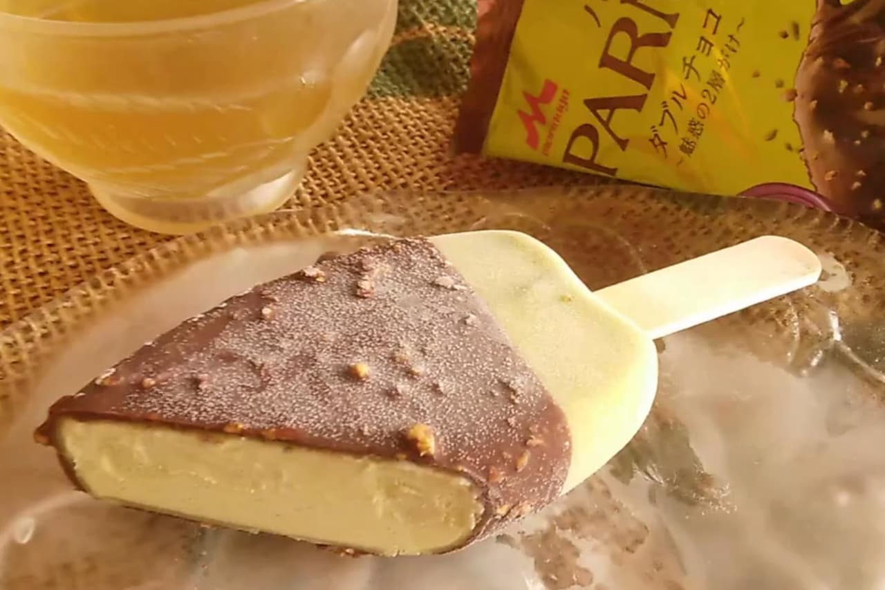 Morinaga Milk Industry "PARM Double Chocolate Pistachio & Chocolate