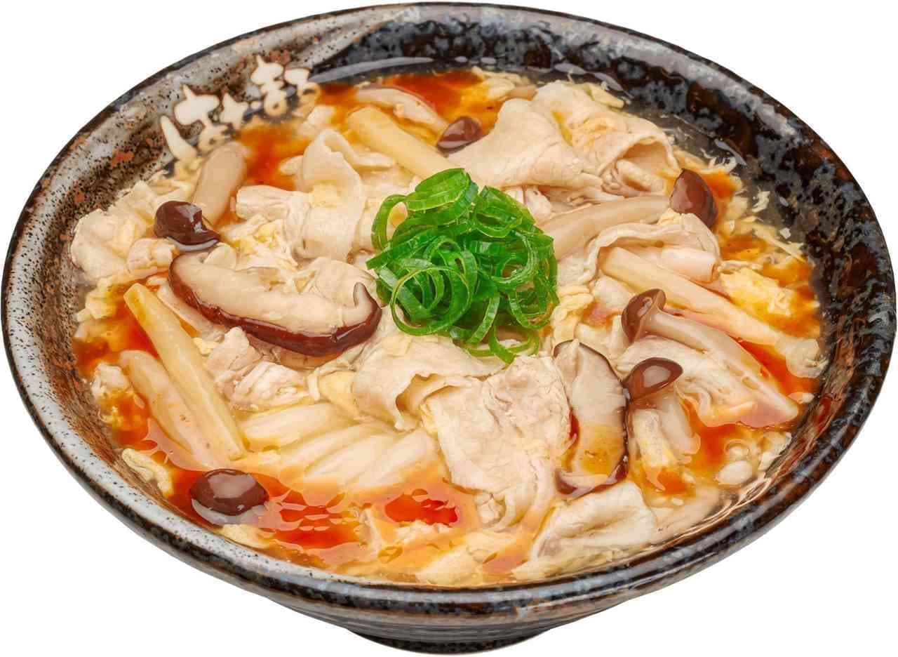 Hanamaru Udon "Soupy and Warm! Ankake Fair" (Ankake is a sauce made with red bean paste)