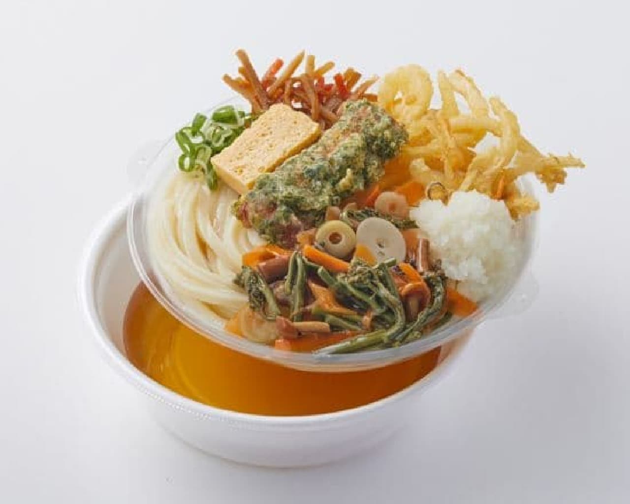 丸亀製麺「山菜おろしうどん弁当」