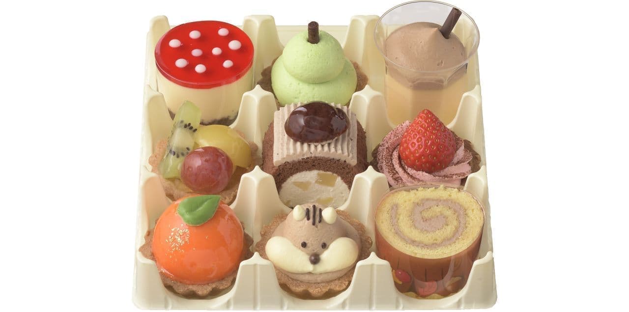 Cute storybook-style sweets "Squirrel's Winter Dress" from Ginza Cosy Corner