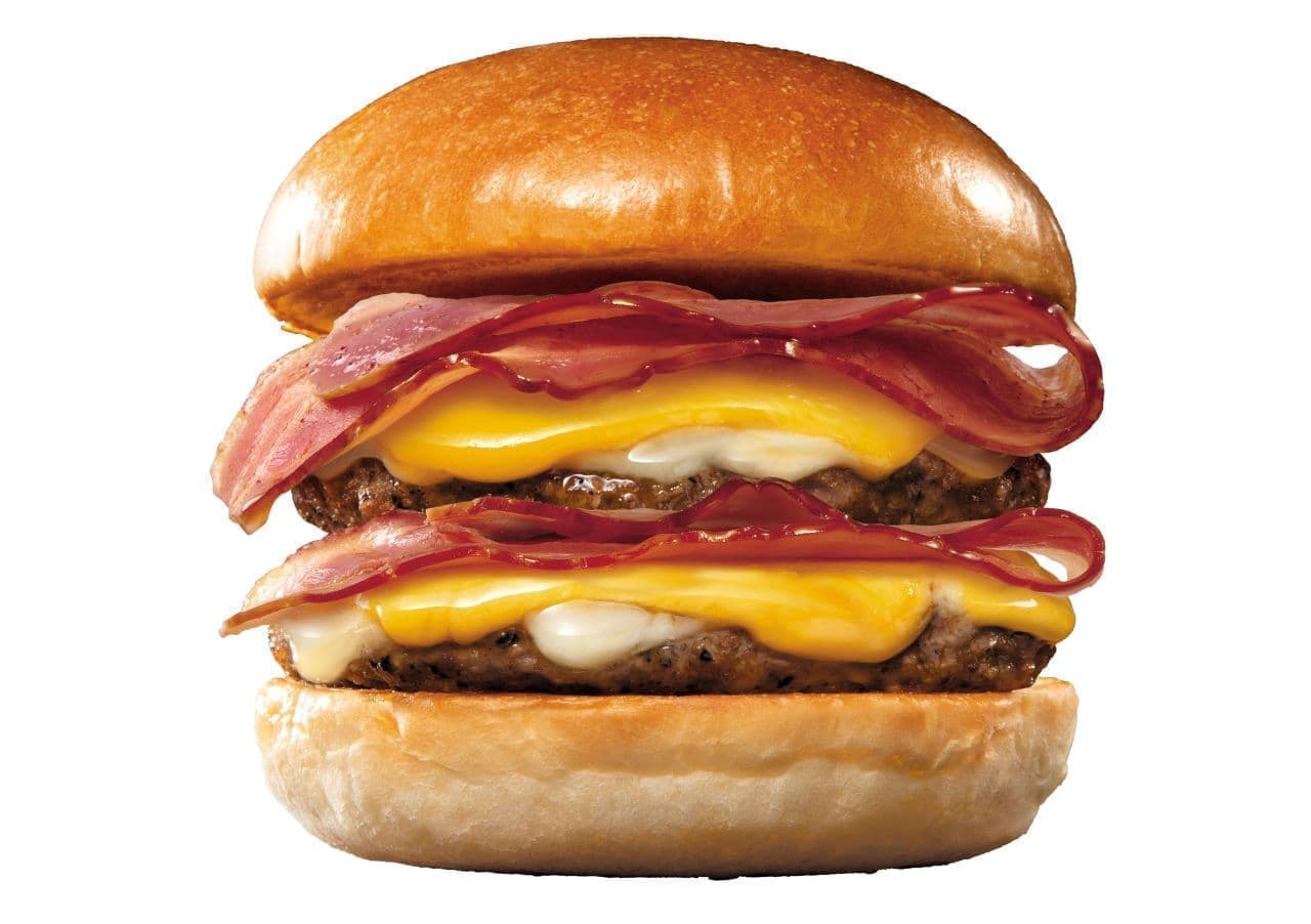 Lotteria "Double Bacon Double Excellent Cheeseburger".