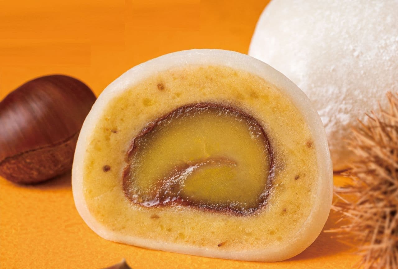 Kameya Mannendo: "Daifuku with Large Japanese Chestnuts" and "Daifuku with Japanese Chestnuts Mont Blanc", luxurious Japanese chestnuts, available in November for a limited time only.