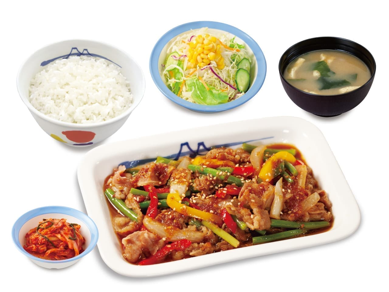 Matsuya "Bulgogi Set Meal" and choice of small bowl of "Kimchi