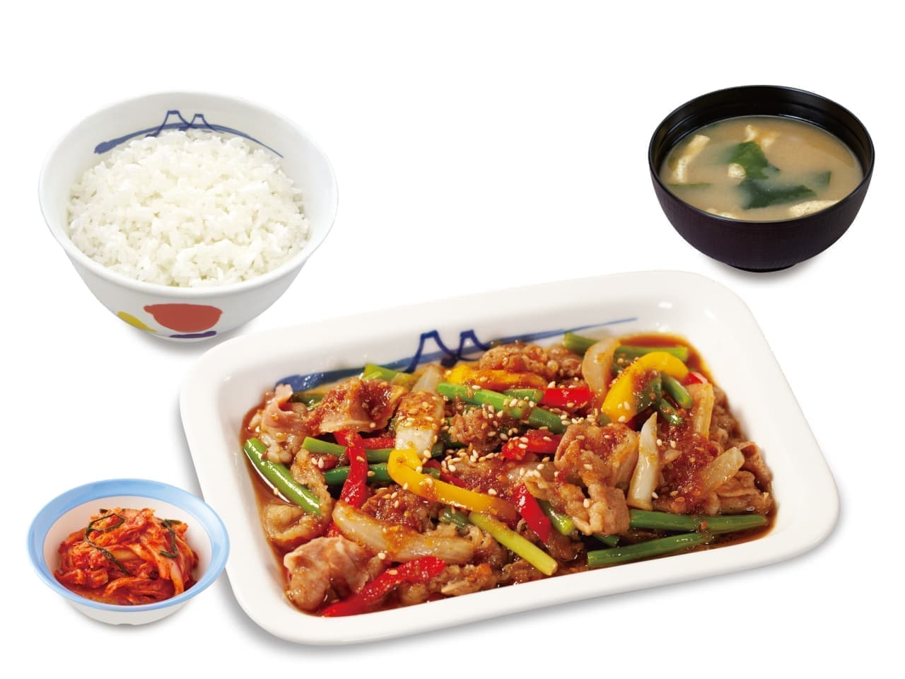 Matsuya "Bulgogi Rice Set" and choice of small bowl of "Kimchi