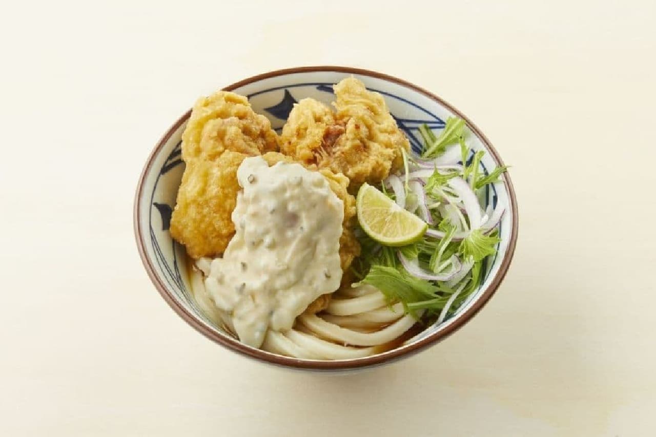Marugame Seimen "Taru Chicken Tempura Bukkake Udon