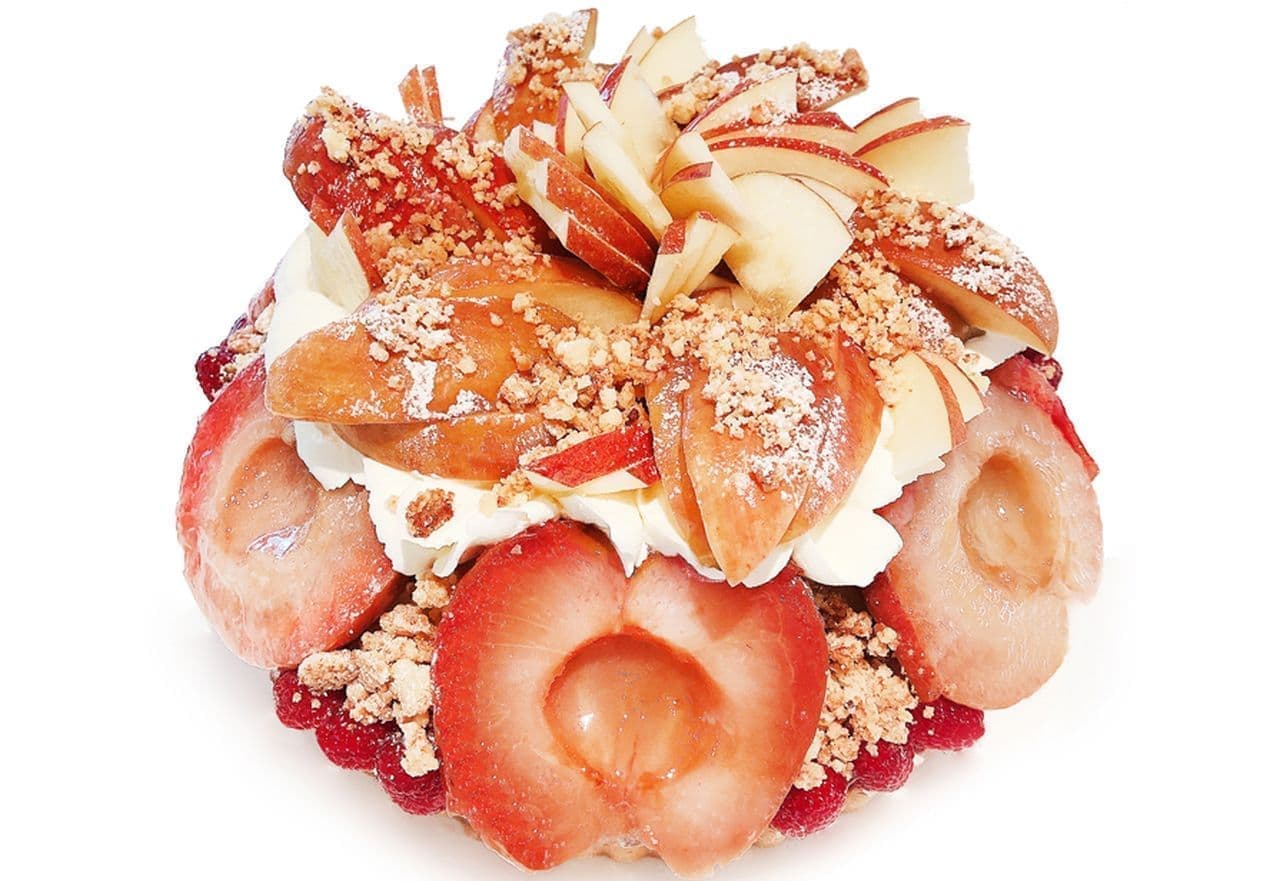 カフェコムサで「りんごフェア」開催 「紅の夢」や「紅玉」をパティシエの技でケーキやパフェに