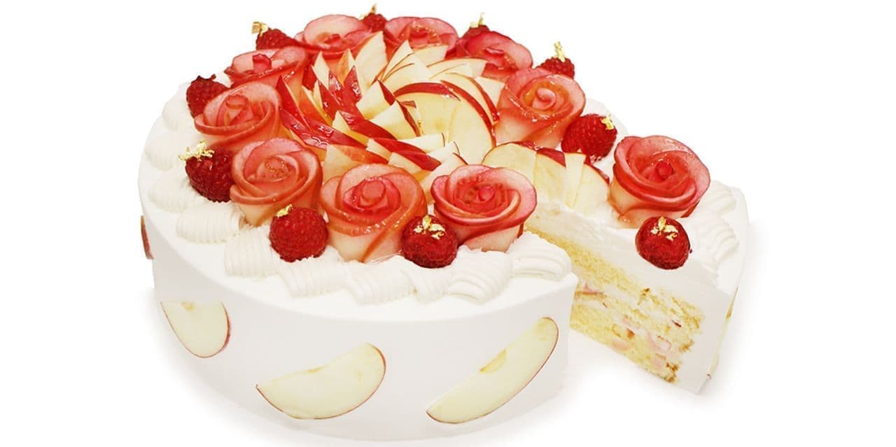 カフェコムサで「りんごフェア」開催 「紅の夢」や「紅玉」をパティシエの技でケーキやパフェに
