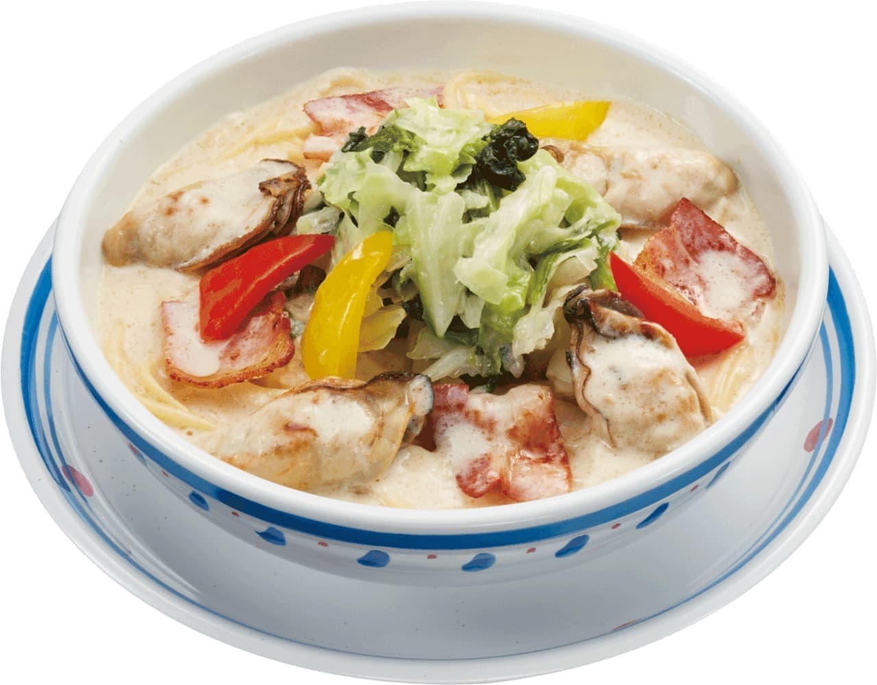 Jolly Pasta "Harimanada Oysters, Bacon and Vegetables in Cream Soup Pasta