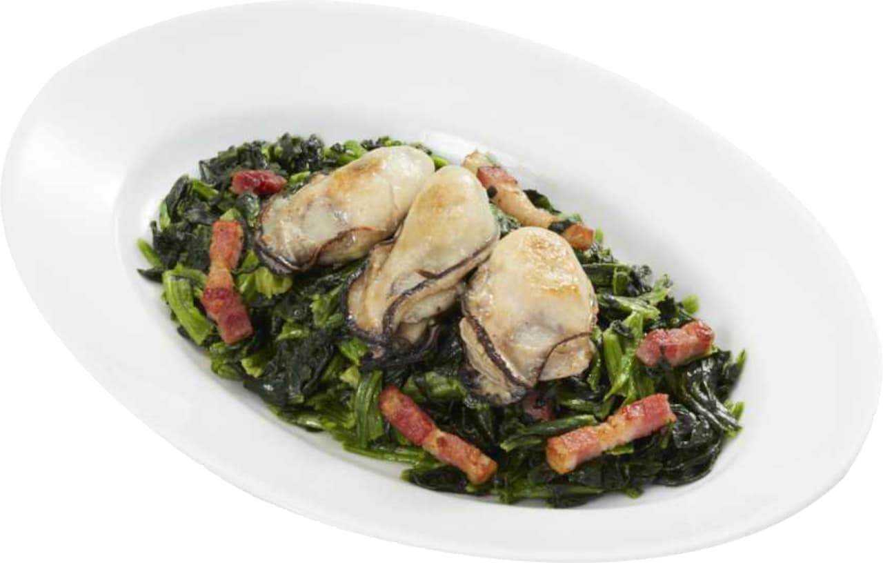 Jolly Pasta "Sautéed Harimanada Oysters and Spinach with Butter