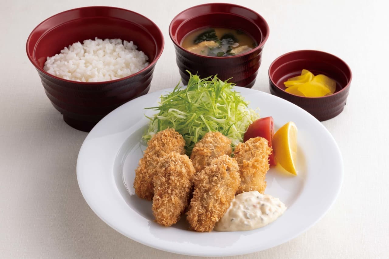 ジョイフル「広島県産かきフライ定食」