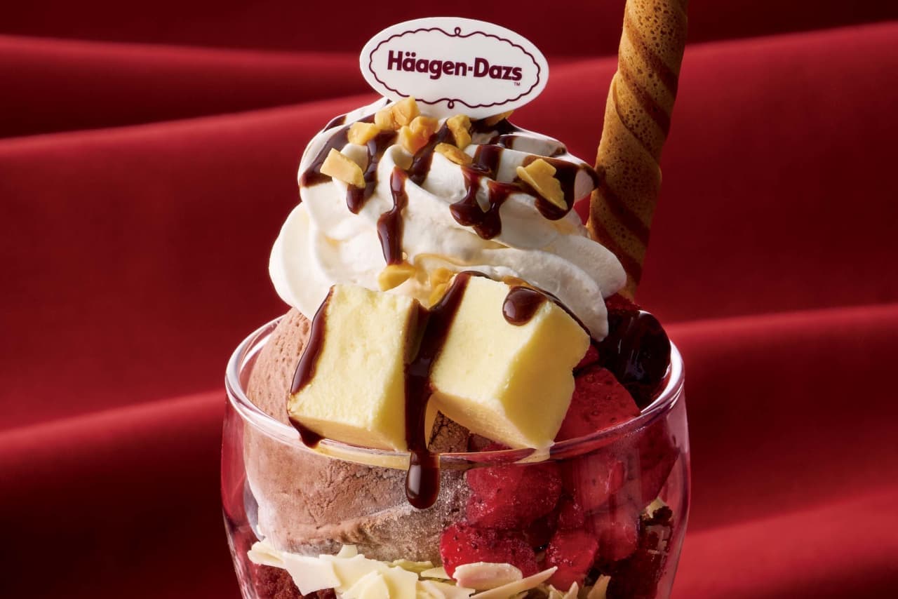 Joyful "Häagen-Dazs Rich Chocolate Ice Cream and Cheesecake Reward Parfait