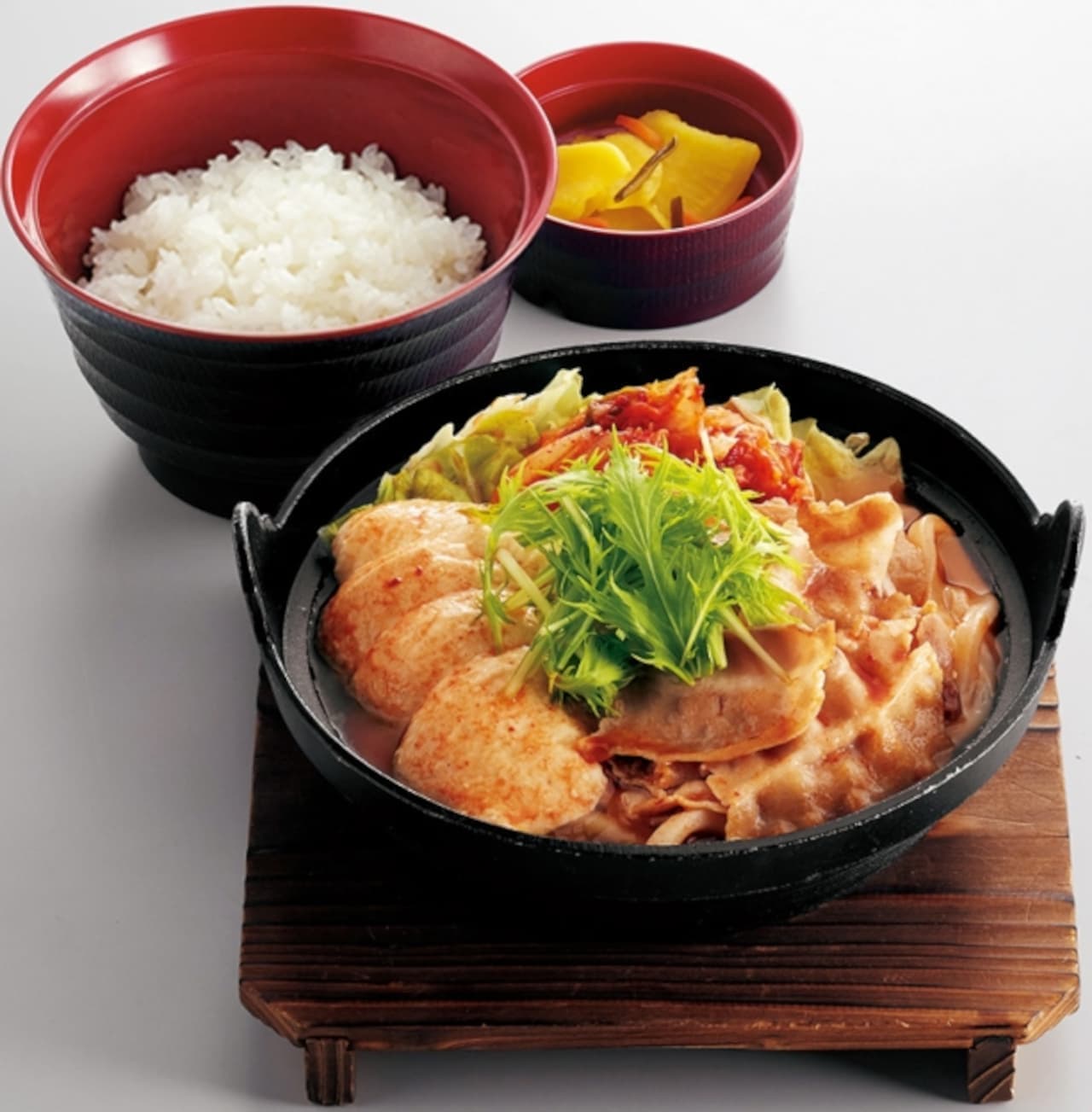 Joyful "Miso Chige Set Meal with Sukui Soy Tofu with Udon Noodles