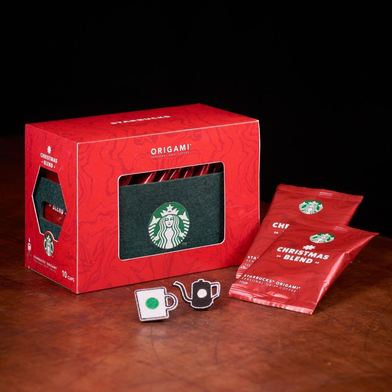 Starbucks Origami Christmas Blend 10-pack & Felt Box
