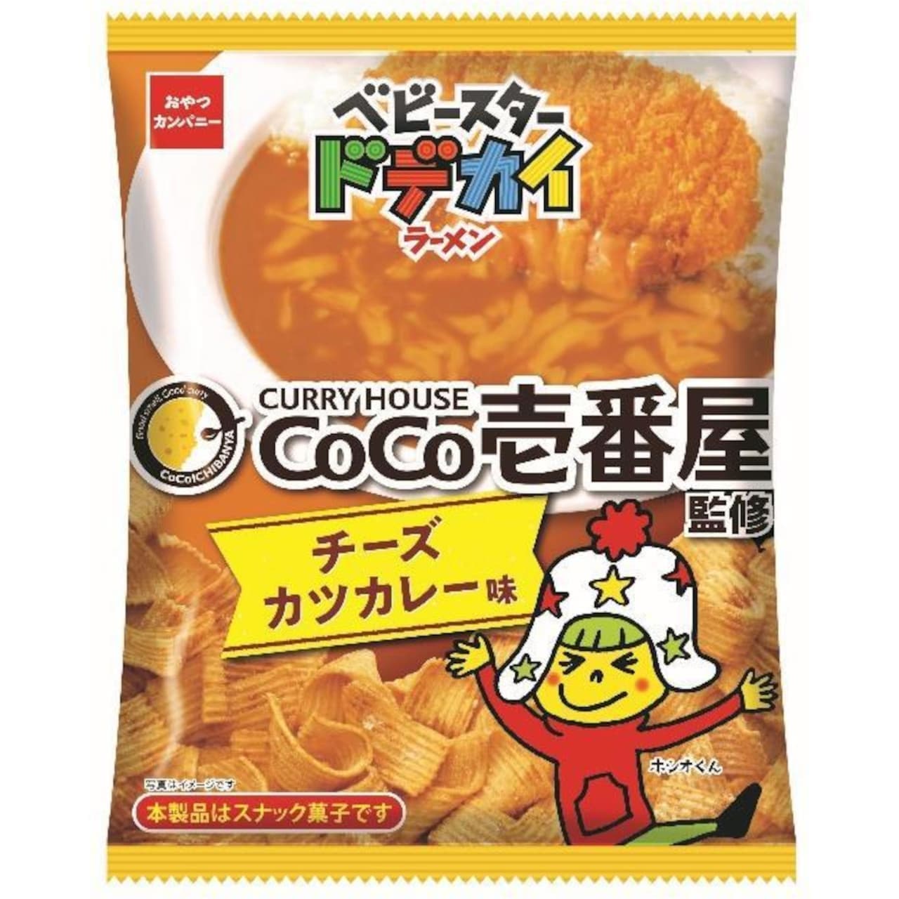 Coco Ichibanya "CoCo Ichibanya supervised Baby Star Dodekai Ramen with Cheese Cutlet Curry Flavor".
