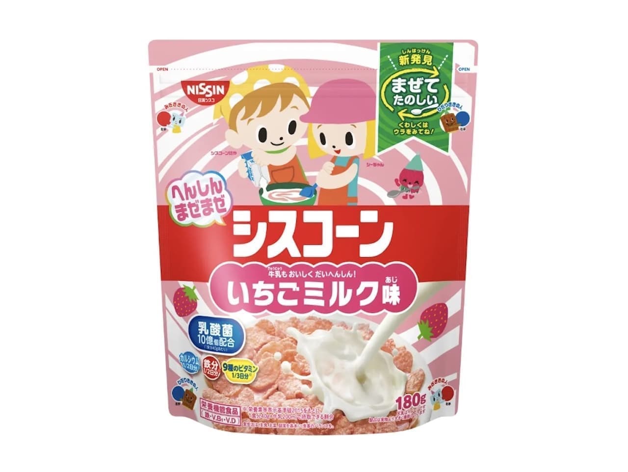 Henshin Maze Maze Ciscorn Strawberry Milk Flavor from Nissin Sysco