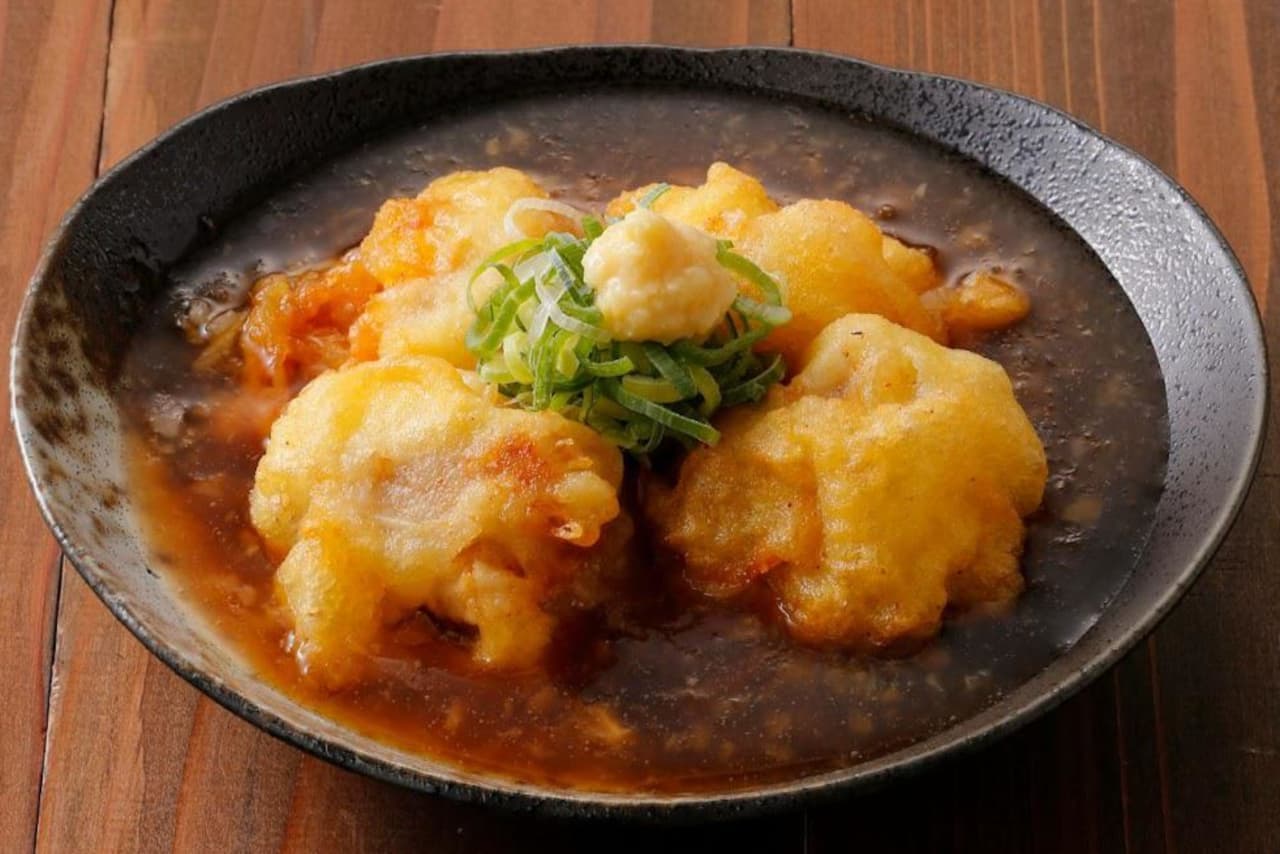 Tori Aristocrat "Chicken tempura with grated Mizore Ankake