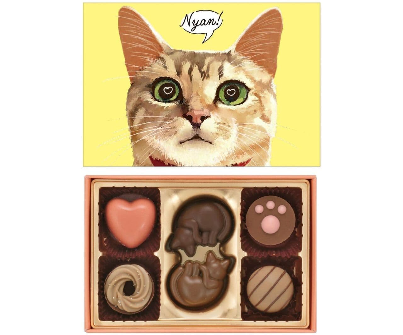 Merry Chocolate "Cat Can" for humans, two kinds of fish-shaped chocolates from new brand "Neko Kyamire