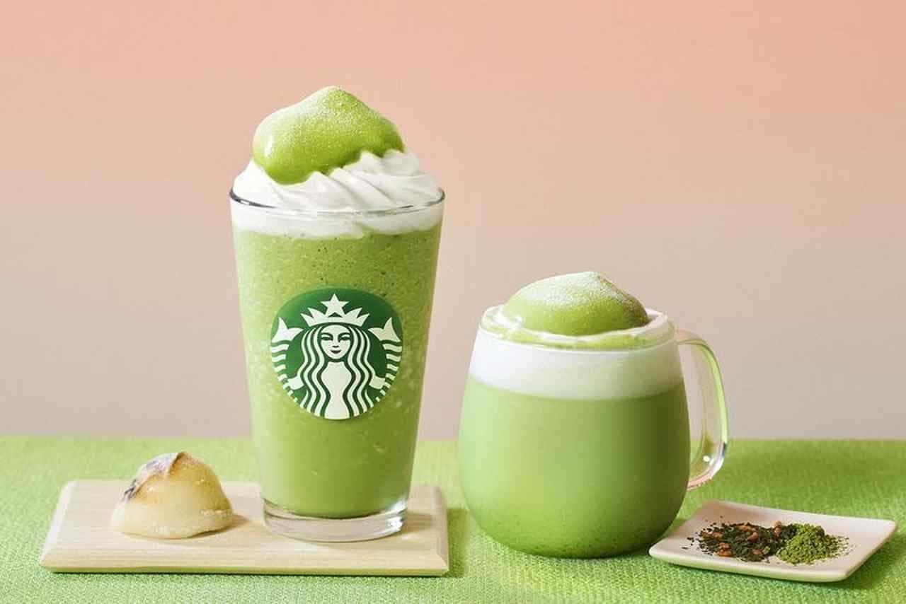 Starbucks New "Matcha Genmaicha Mocha Frappuccino" and "Matcha Genmaicha Mousse Tea Latte".