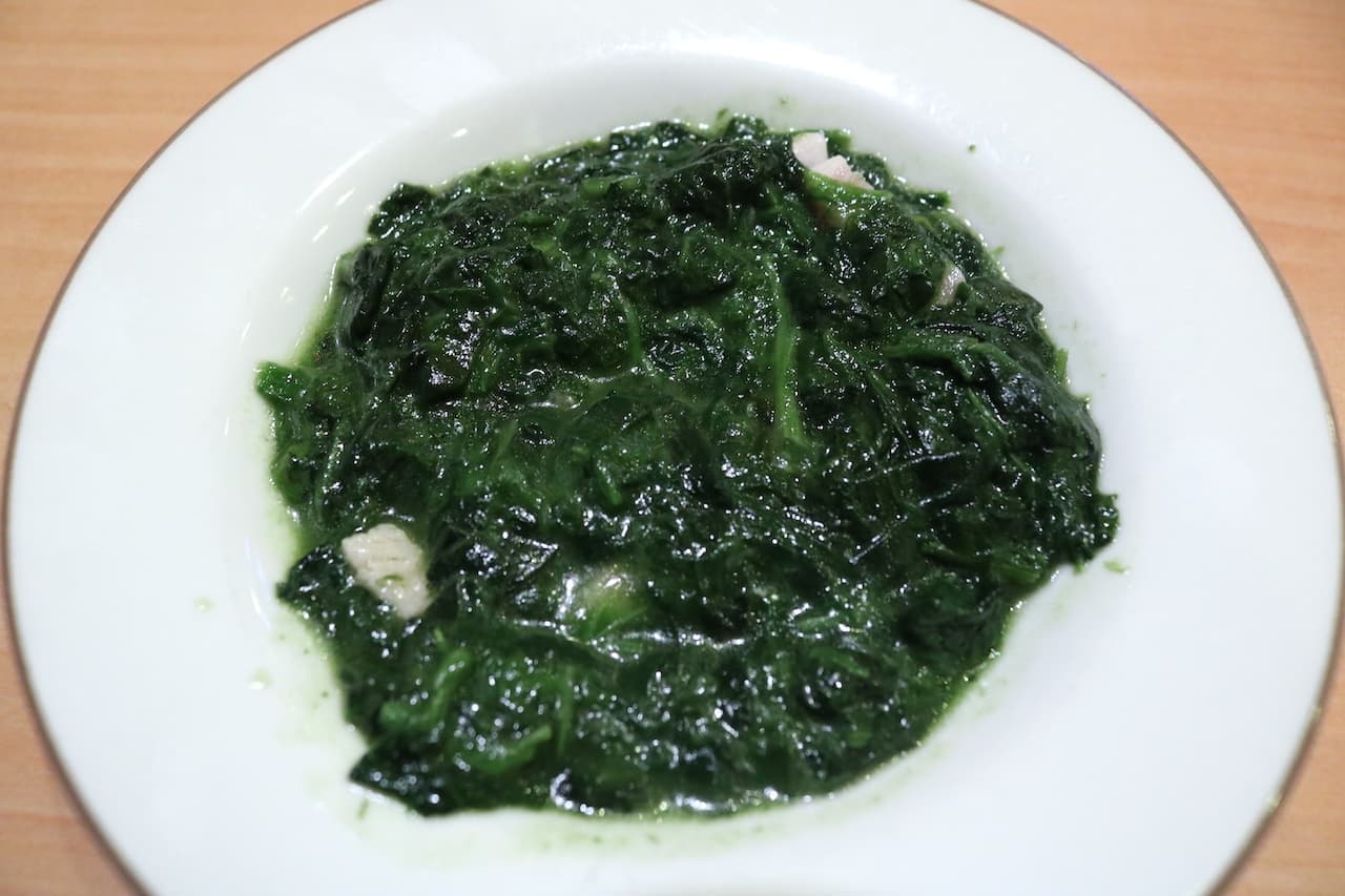 Saizeriya "Spinach Kutta" (spinach)