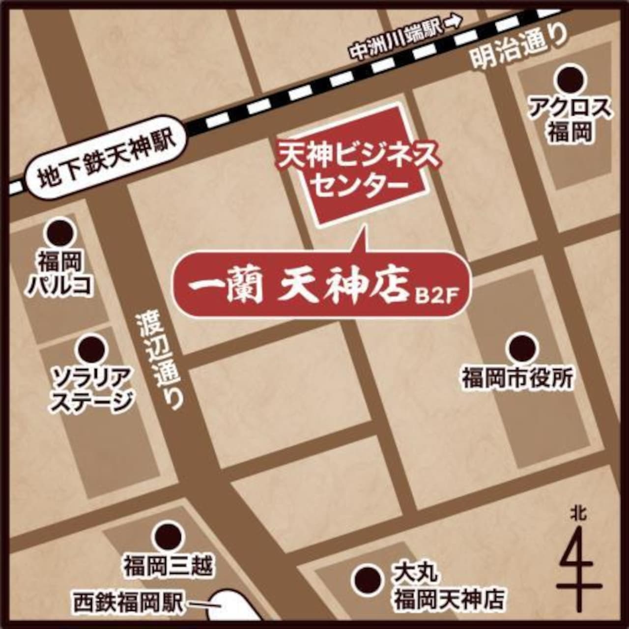 Ichiran "Tenjin Store" Location