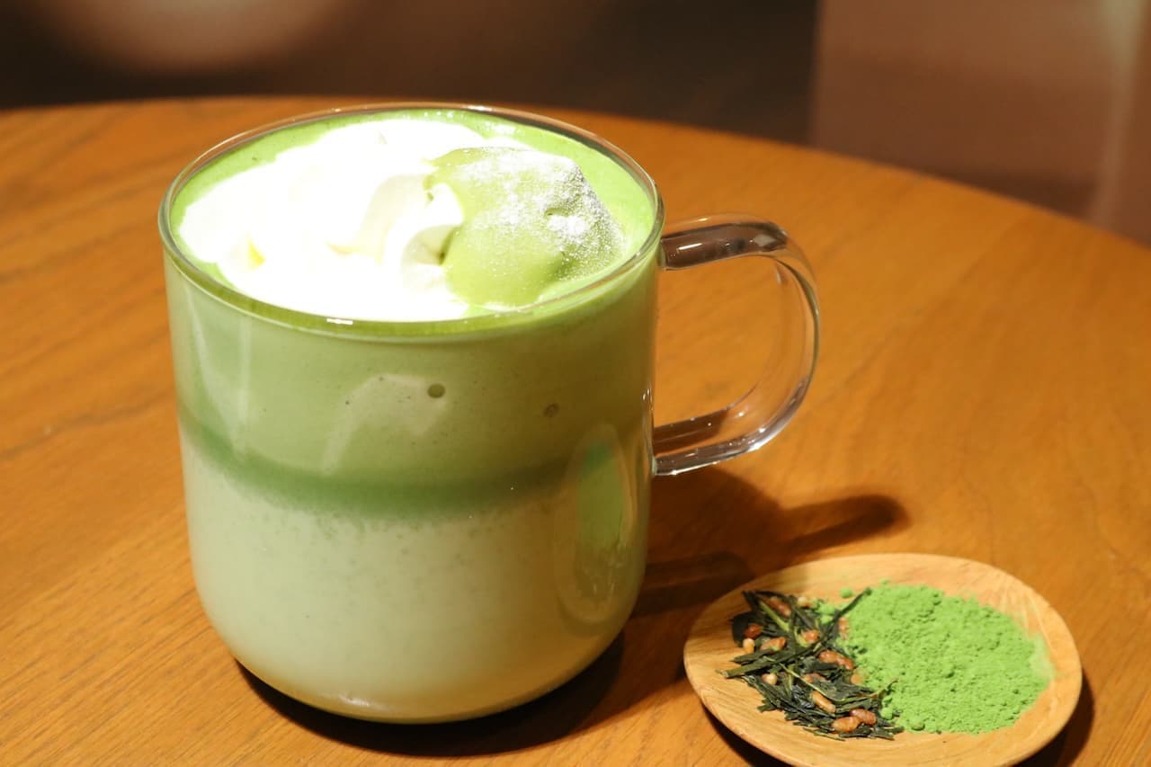 New Starbucks Latte "Matcha Genmaicha Mousse Tea Latte".