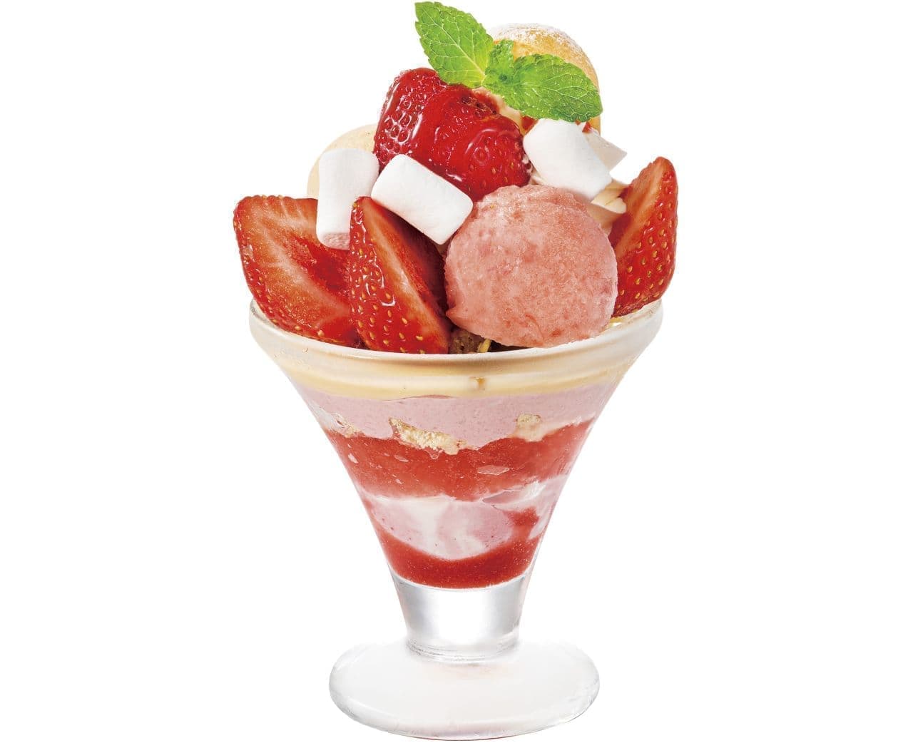 Denny's "Amaou Strawberry Choux Mini Parfait